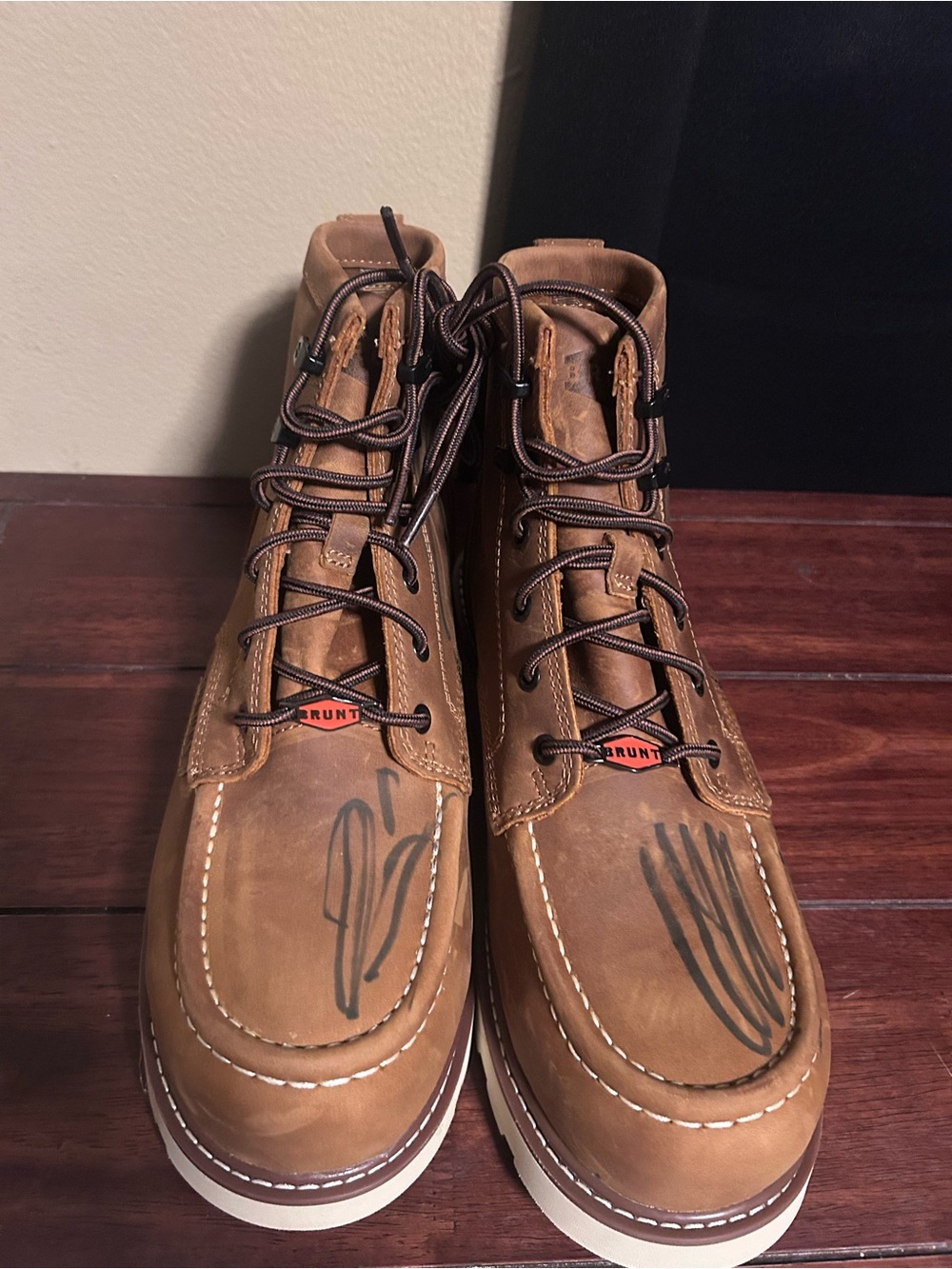 Brunt Marin Unlined CompToe Work Boot Slip Size 9. BOOTS HAVE SOME MARKER STAINS